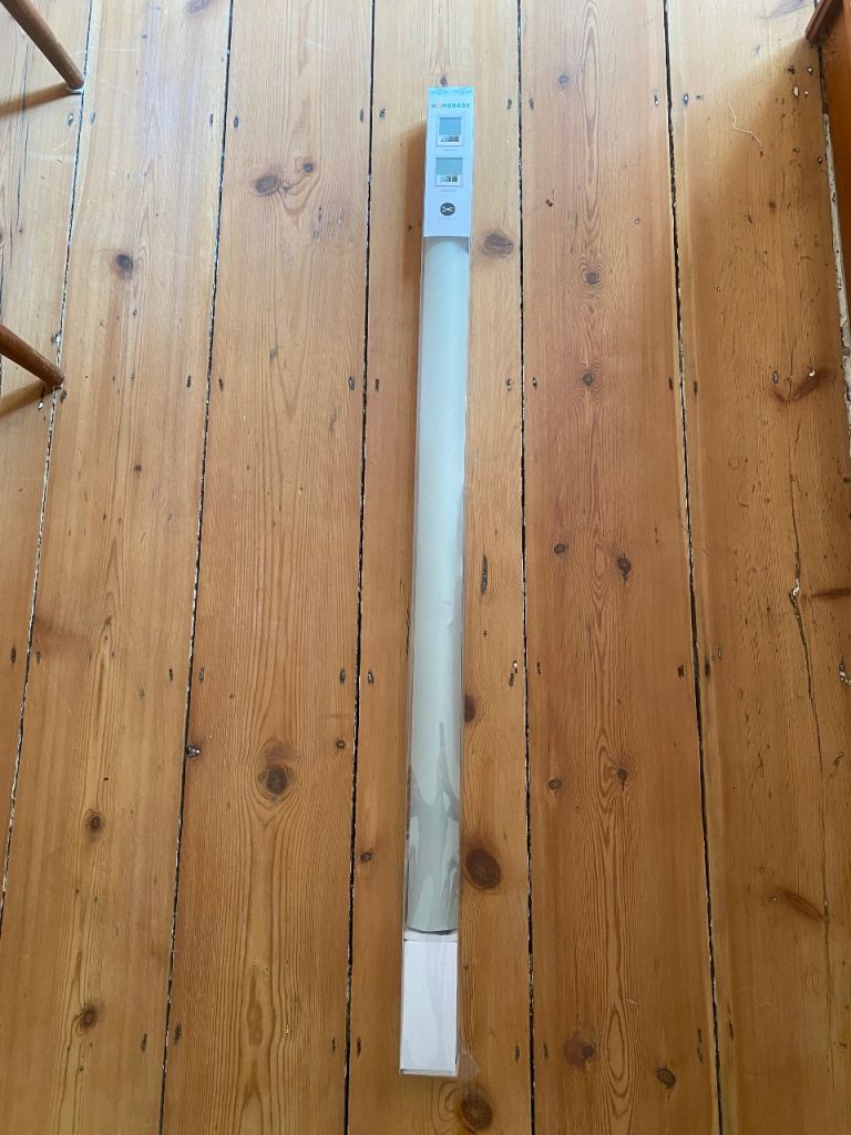 Homebase light blue blackout roller blind