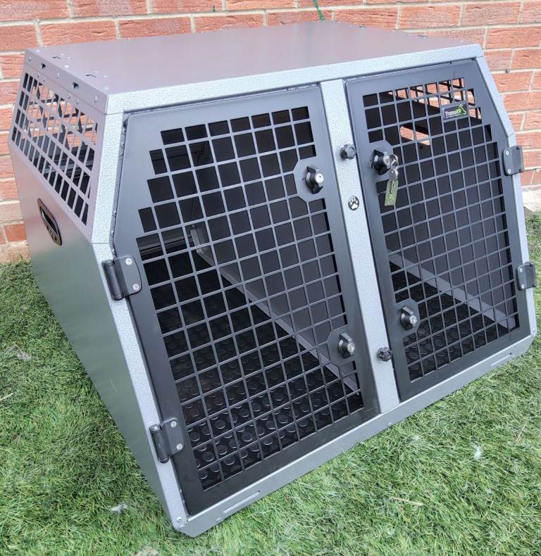 TransK9 ( B17 ) Transport double dog cage (Lockable & Crash Tested) Trans K9