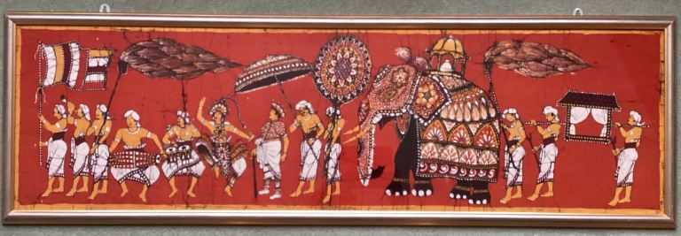 image for Framed Cotton print from Sri Lanka   