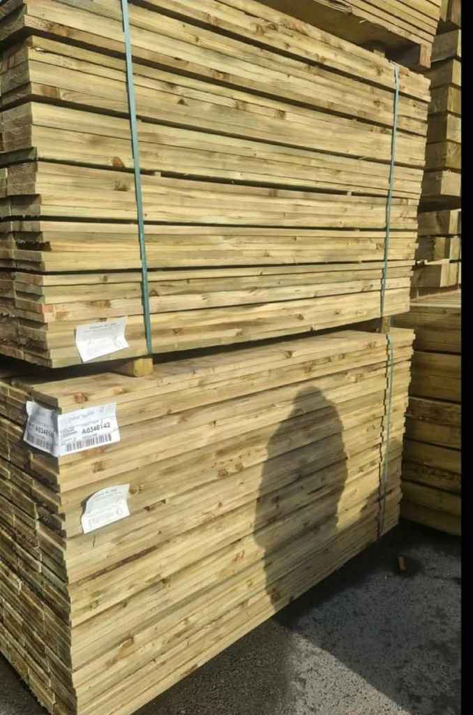Timber fencing materials 