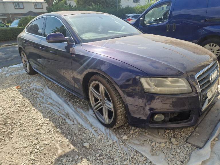 Audi, A5, Hatchback, 2011, Sportback S line Merlin purple cheap breaking spares or repair 