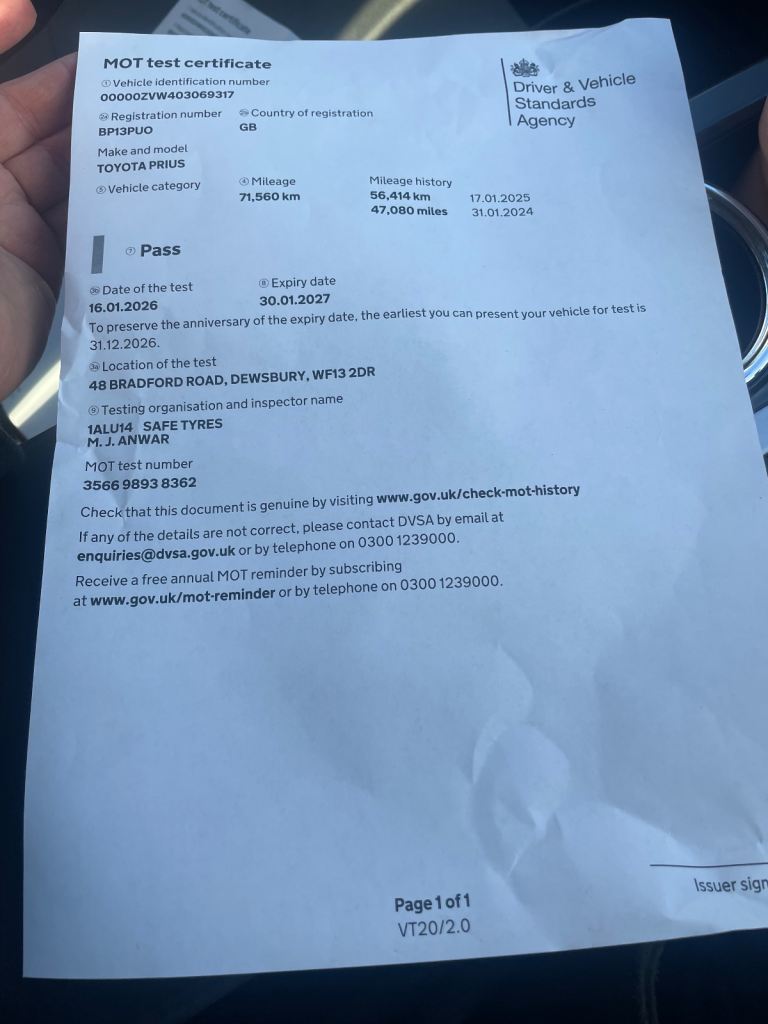 Toyota, PRIUS HYBRID, 2013, 1790 (cc)