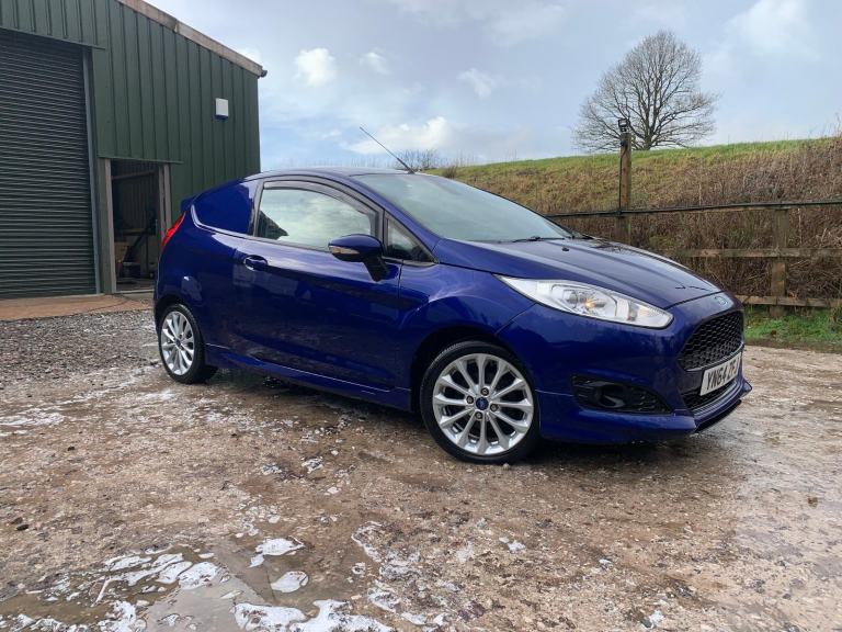 2014 64 FORD FIESTA 1.6 TDCI FACELIFT BLUE SPORT VAN **VERY CLEAN**NO VAT 