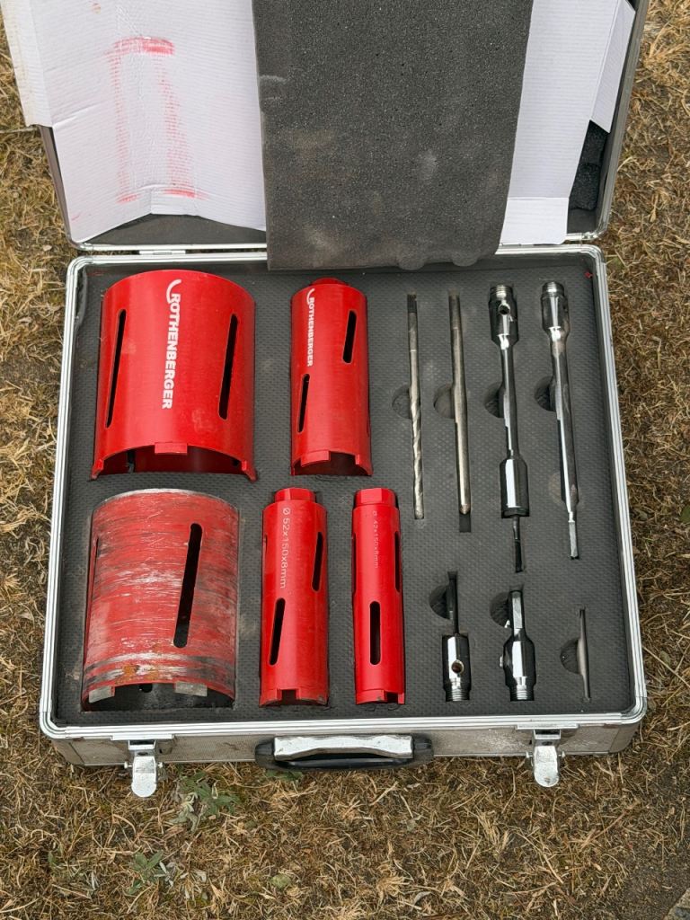 Rothenberger Diamond Core Drill Set in Case – Good Condition