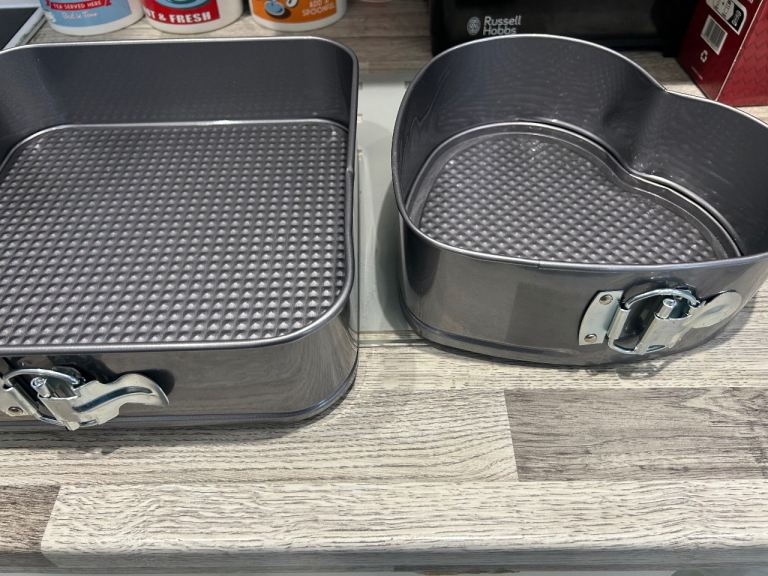 Unused cake tins