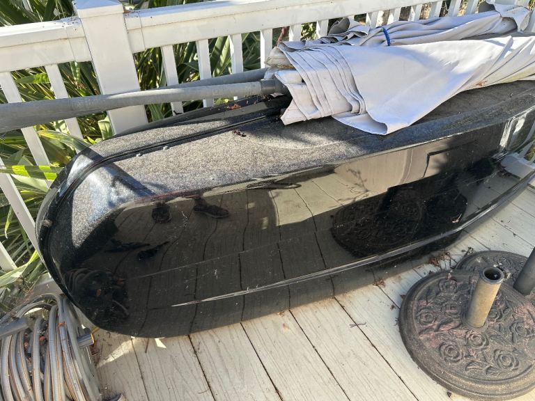 Car roof top box. 