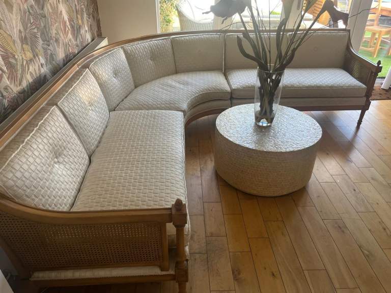 Stunning original vintage corner sofa 