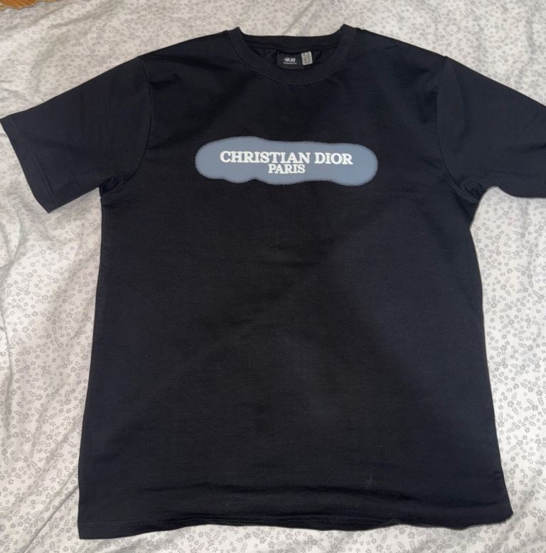 Men’s Black Christian Dior Paris T-Shirt | Designer Tee | Streetwear