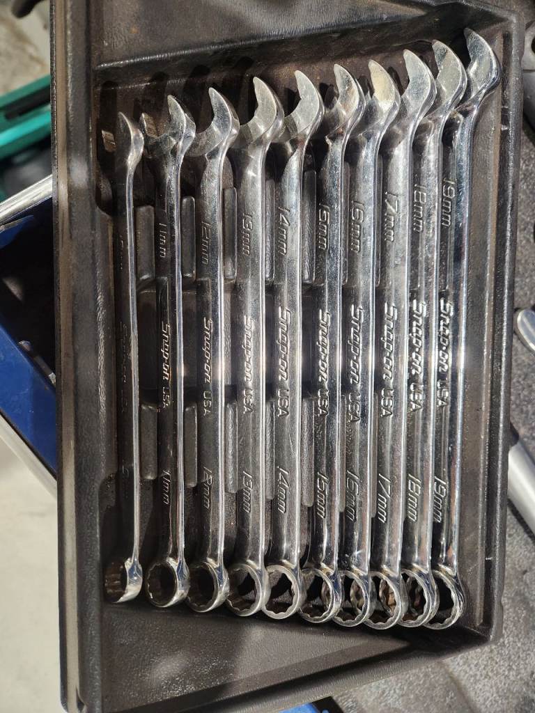 Snap On flank drive plus spanner set