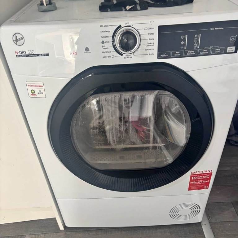 Hoover H-DRY 300 Tumble Dryer – White, Good Condition
