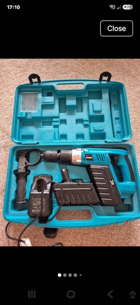 Vintage Makita 24V Cordless Drill Set (Spares or Repair / Bare Unit Bundle)