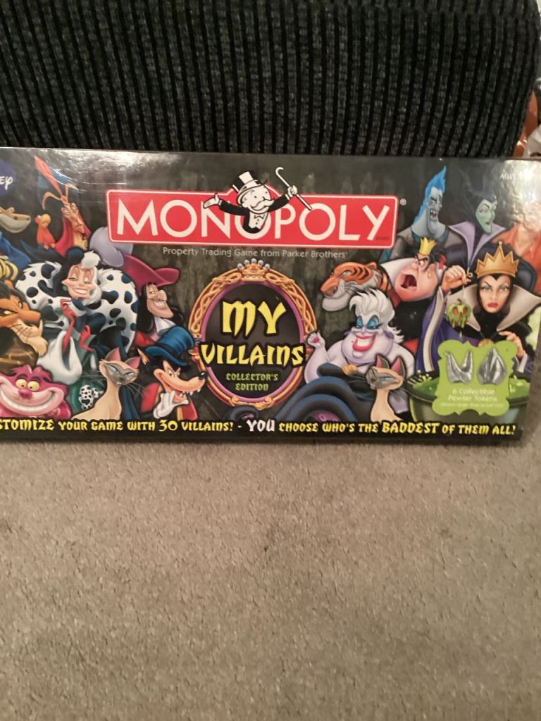 Brand New Sealed Monopoly My Villains Collector’s Edition 