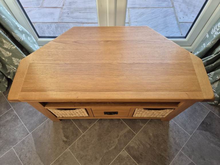 Oak TV unit and Coffee Table