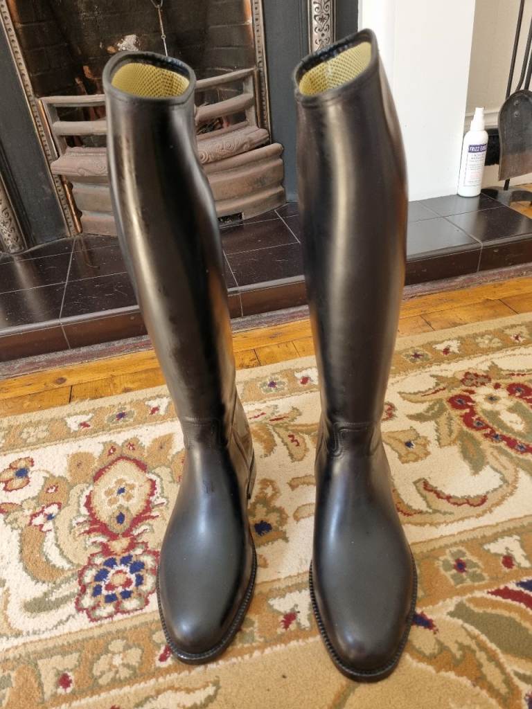 Aigle Ladies' Rubber Equestrian Riding Boots Made In France Size UK 6.5 EU 40