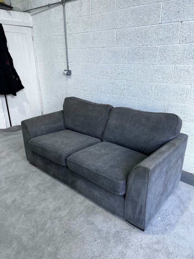 Grey dfs 3 seater sofa delivery available 