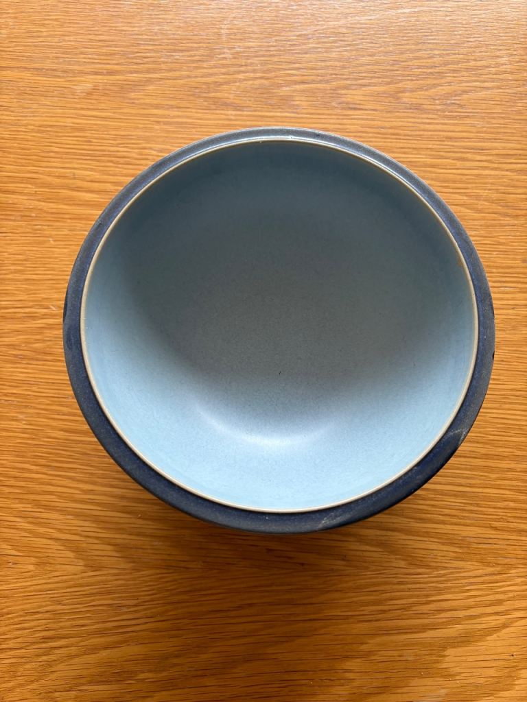 2 Denby blue jetty soup/cereal bowl