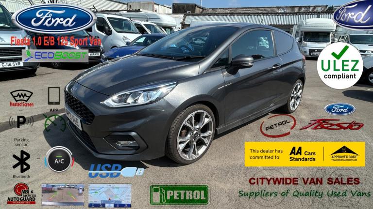 2021 Ford Fiesta 1.0 Ecoboost 125 Sport Van CAR DERIVED VAN Petrol Manual