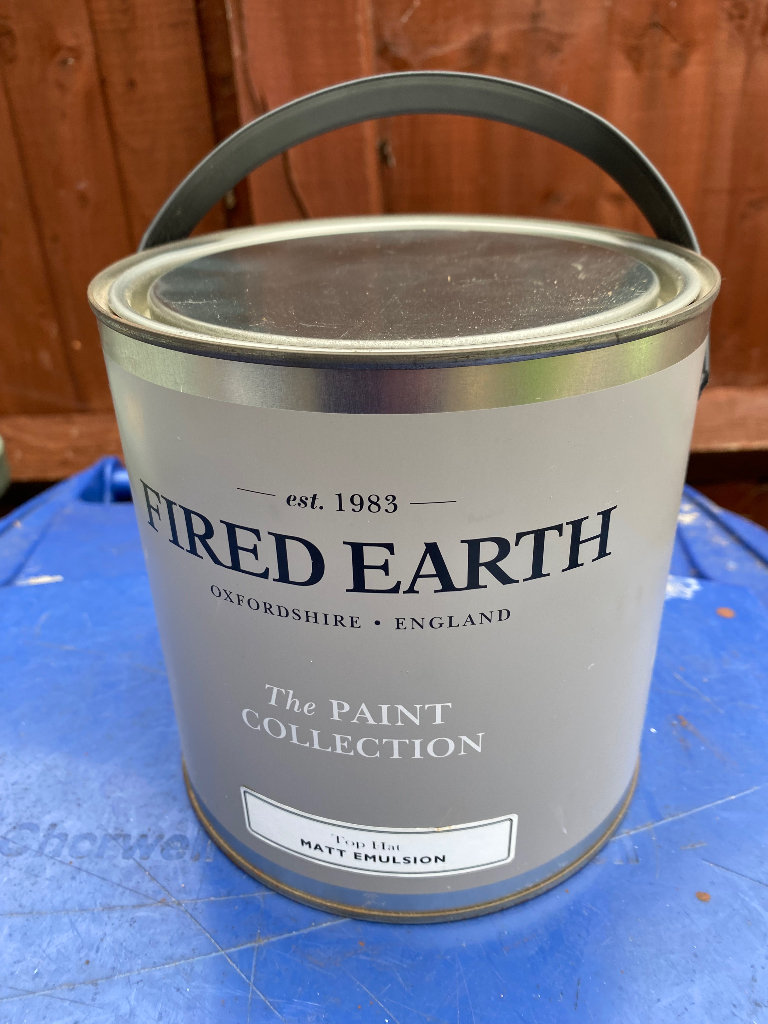 Fired Earth Paint Top Hat Matt Emulsion 2.5L Unopened, colour can be seen on website