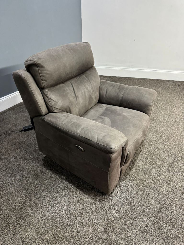 SCS Charcoal Grey Power Recliner Armchair £195 Free Local Delivery