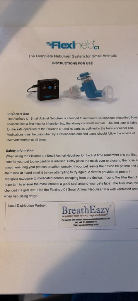 BreatheEazy FlexiNeb C1 Small Animal Nebuliser