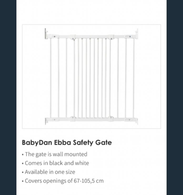 Safety 1st Flat Step Gate Stair Gate for Baby - White.