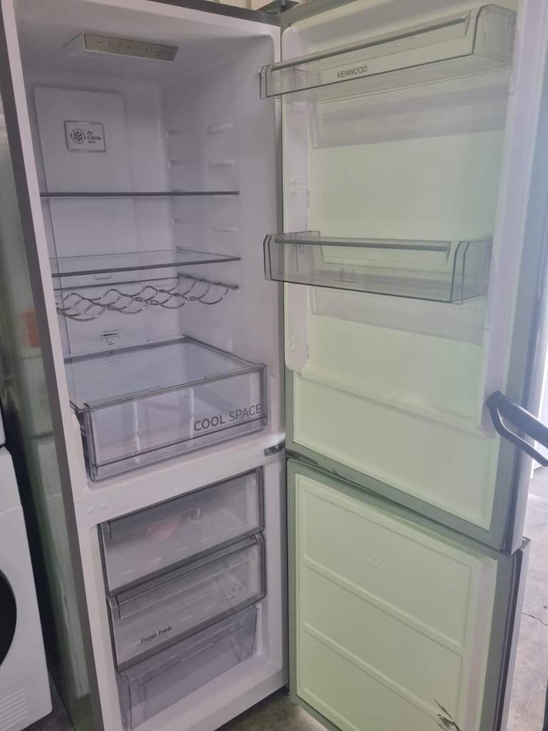 Tall Kenwood Freestanding Fridge Freezer - Silver, As Good As New & free delivery