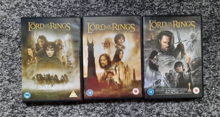 Lord of the Rings Trilogy DVD Box Set All 3 Films 