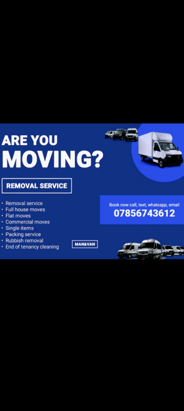 ✅️Man with Van,BEST PRICES, House moves, Flat moves, rubbish removal