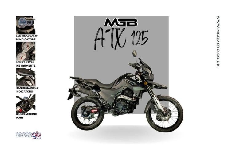 MGB ATX 125 Adventure Bike ADV Motorcycle Learner Legal A1 Licence Commuter
