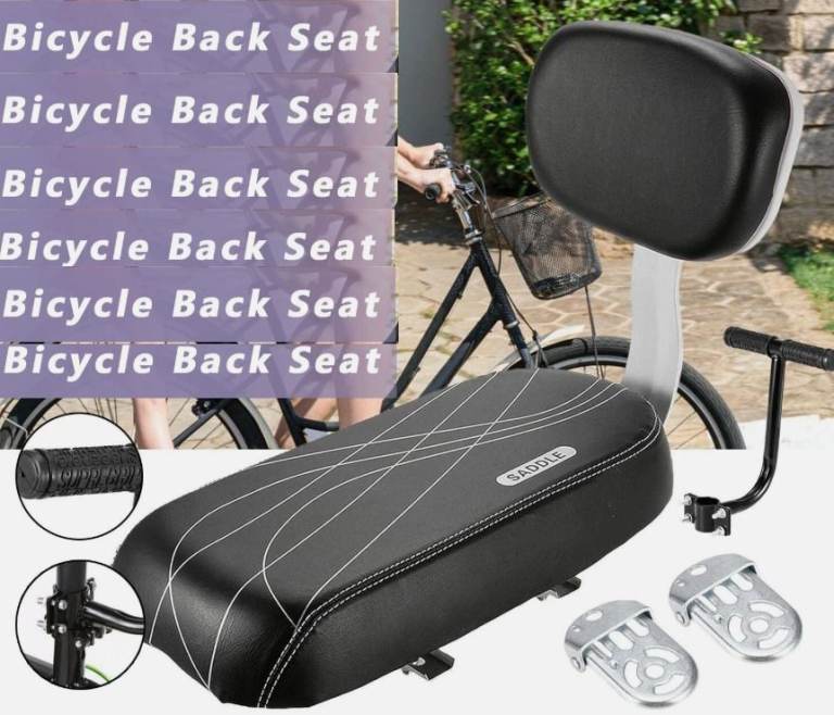 Child Bike Seat Bike Back Seat Cushion Bicycle Rear Seat Cushion Safety Saddle