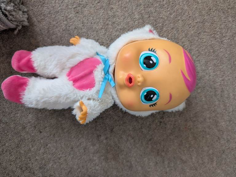 Cry Babies Daisy Magic Tears Doll – White and Pink