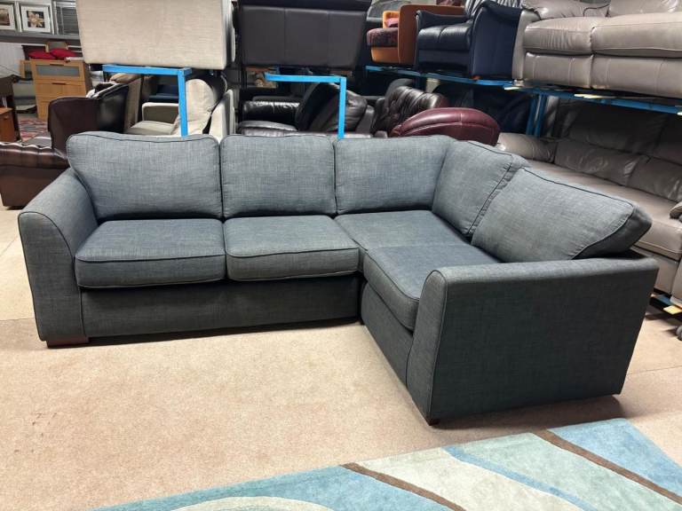 image for Grey Fabric Corner Group Sofa 