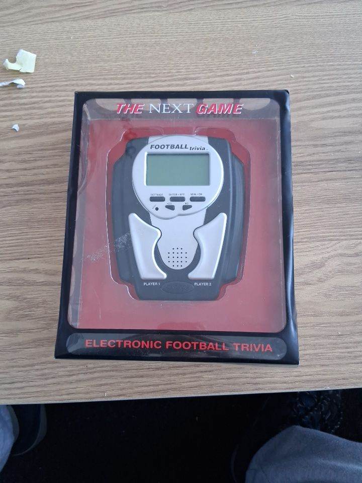 The next Electronic football trivia game. 
