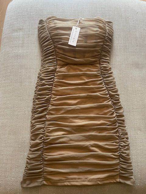 Brand New Giorgia Ruched Strapless Mini Dress Size M/L 8-10
