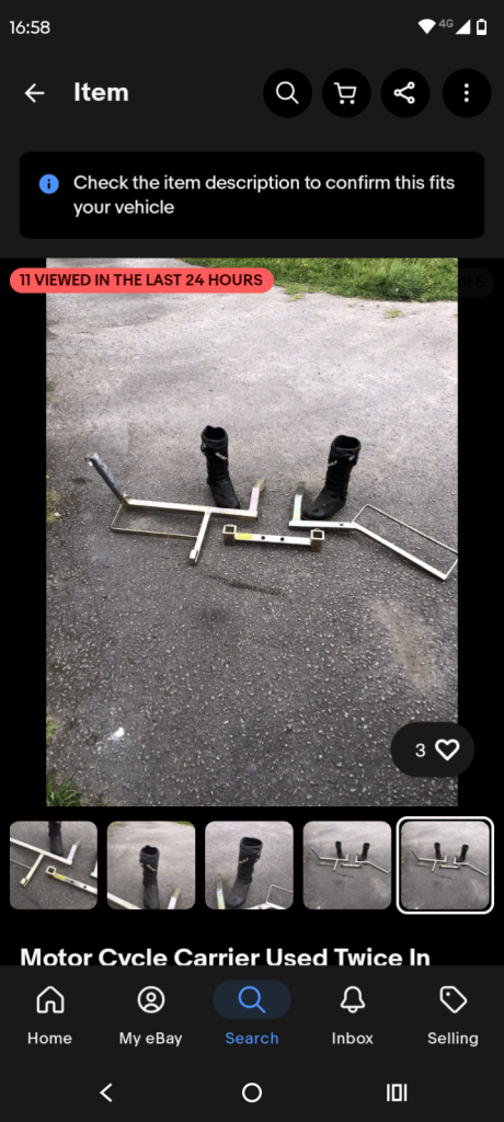 Dave cooper motorbike rack