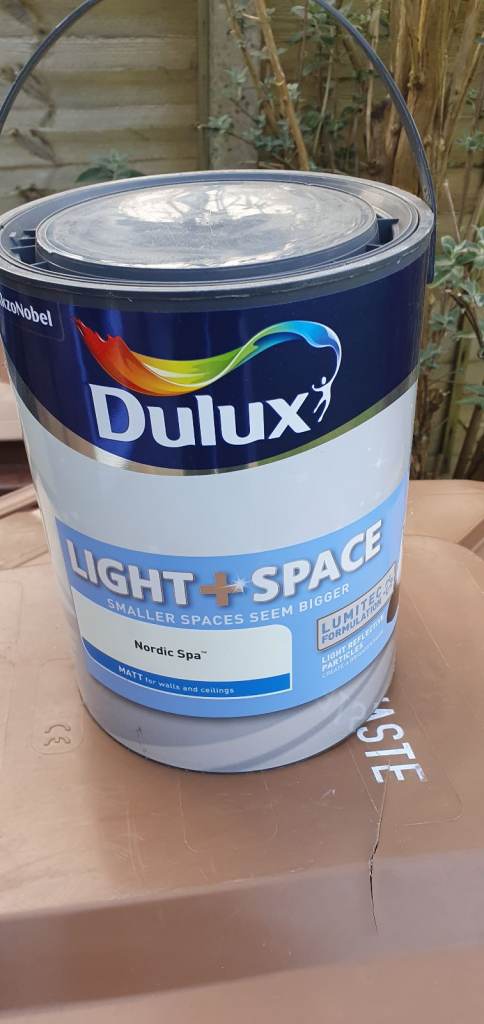 5 LITRE DULUX LIGHT+SPACE NORDIC SPA MATT EMULSION PAINT - UNOPENED