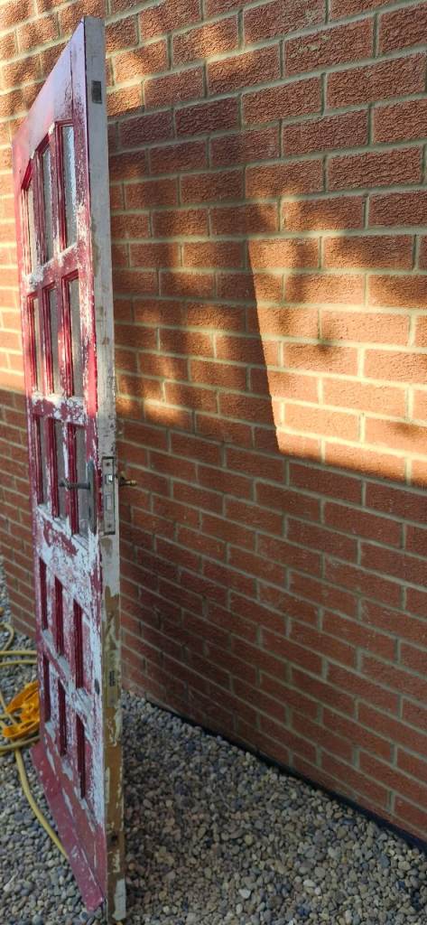 Traditional Reclaimed Glazed Timber Door 32" x 80" x 2" – Restoration