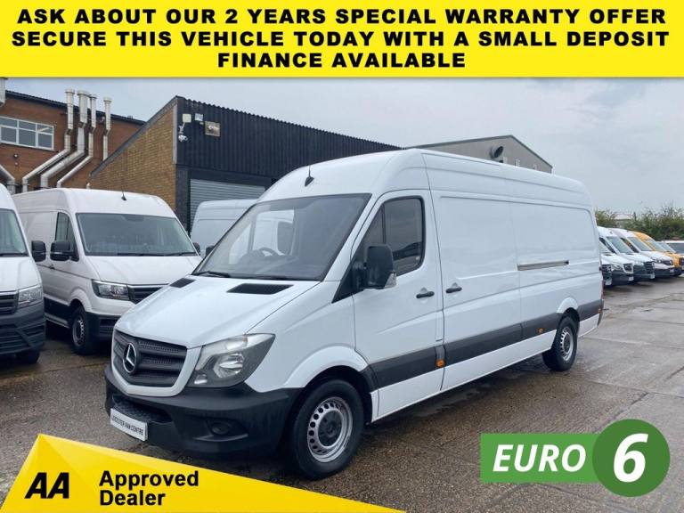 2017 17 MERCEDES-BENZ SPRINTER 2.1 314 CDI L3 H2 LWB H/ROOF 140BHP. RWD. LOW 73K