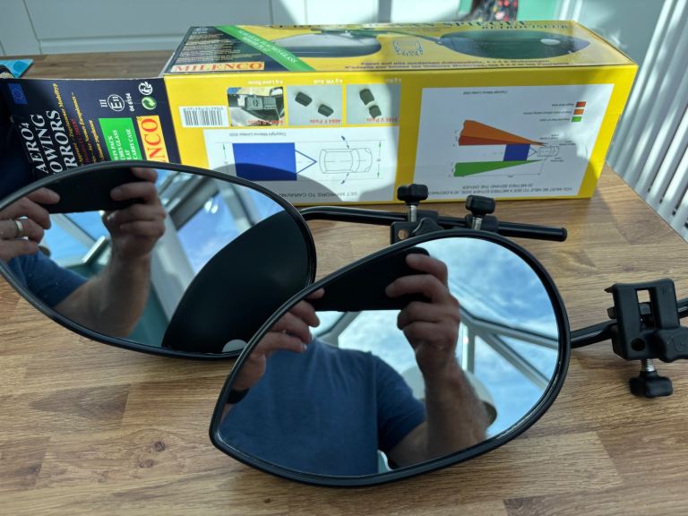 New caravan Towing mirrors Milenco Aero 4 