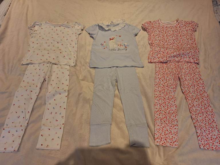Set Of 3 Short Sleeved Tshirt And Leggings Sets Nutmeg Age 2-3 Years 
