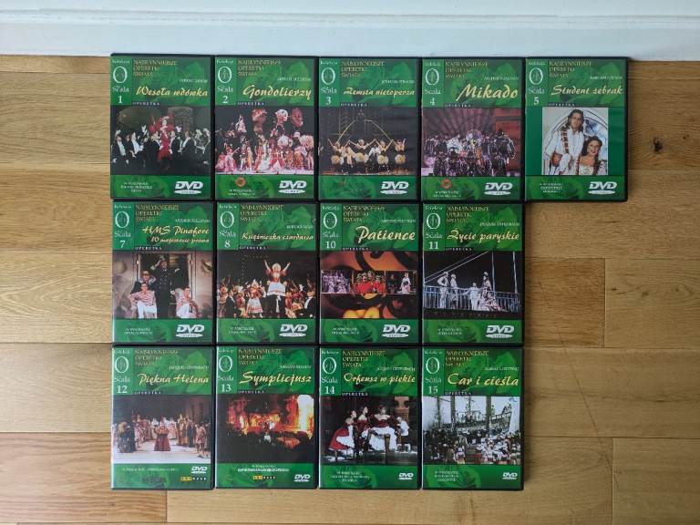 Set of 14 Operettas on DVD