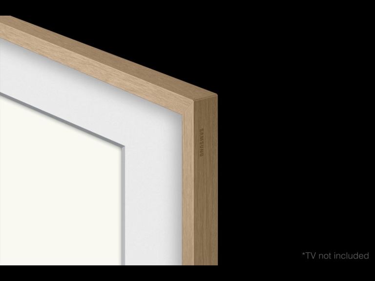 Customisable Modern Teak Bezel for The Frame 50” TV