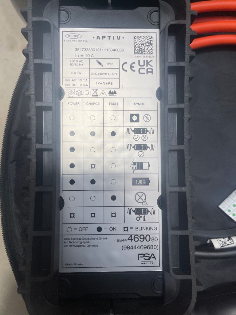 Aptiv ev charging cable 