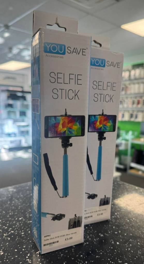 Selfie Stick 8cm Width Blue Handle
