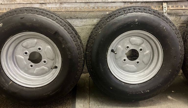 Two 10” trailer wheels