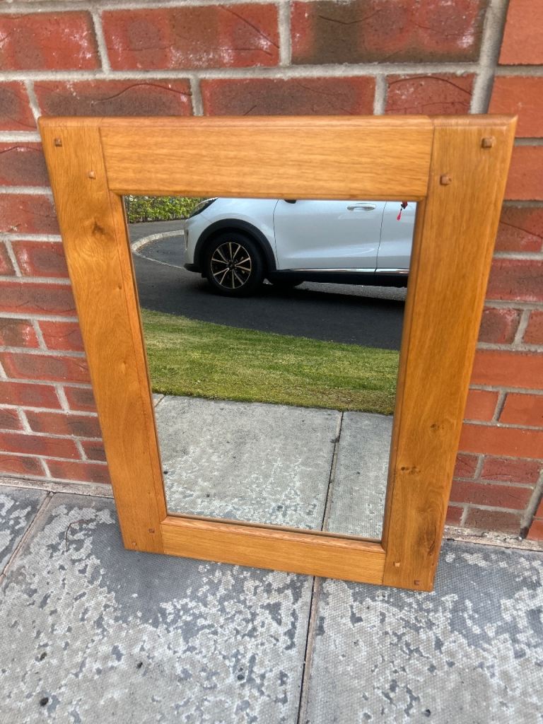 Wooden mirror 