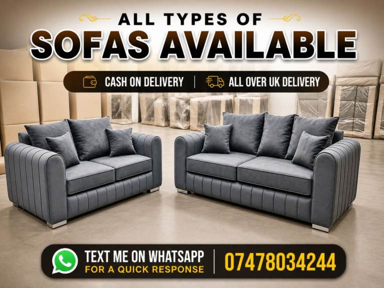 Lilly Corner or 3+2 Sofas — Big Sale, Bigger Comfort!