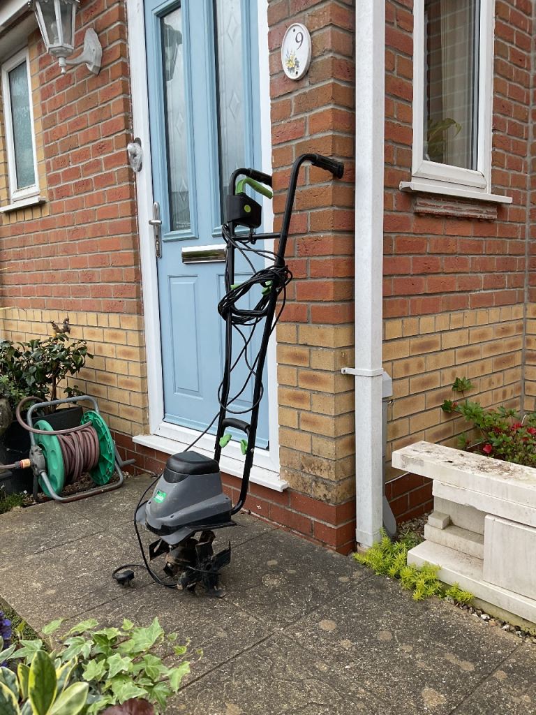 Small electric garden rotavator