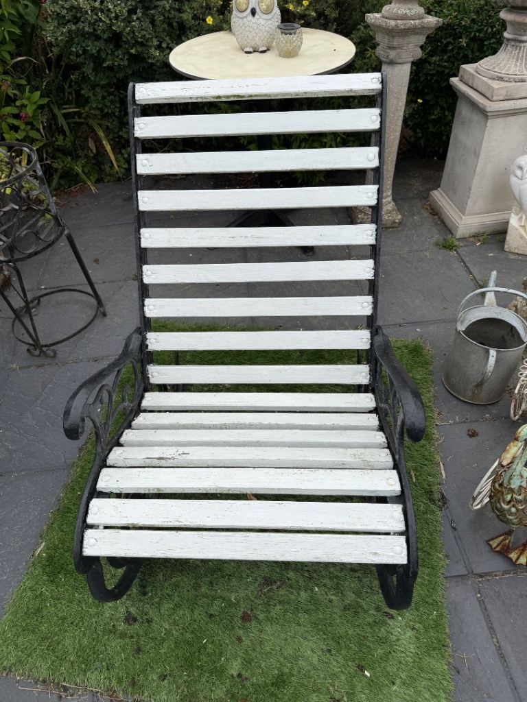 Cast iron antique garden rocking 