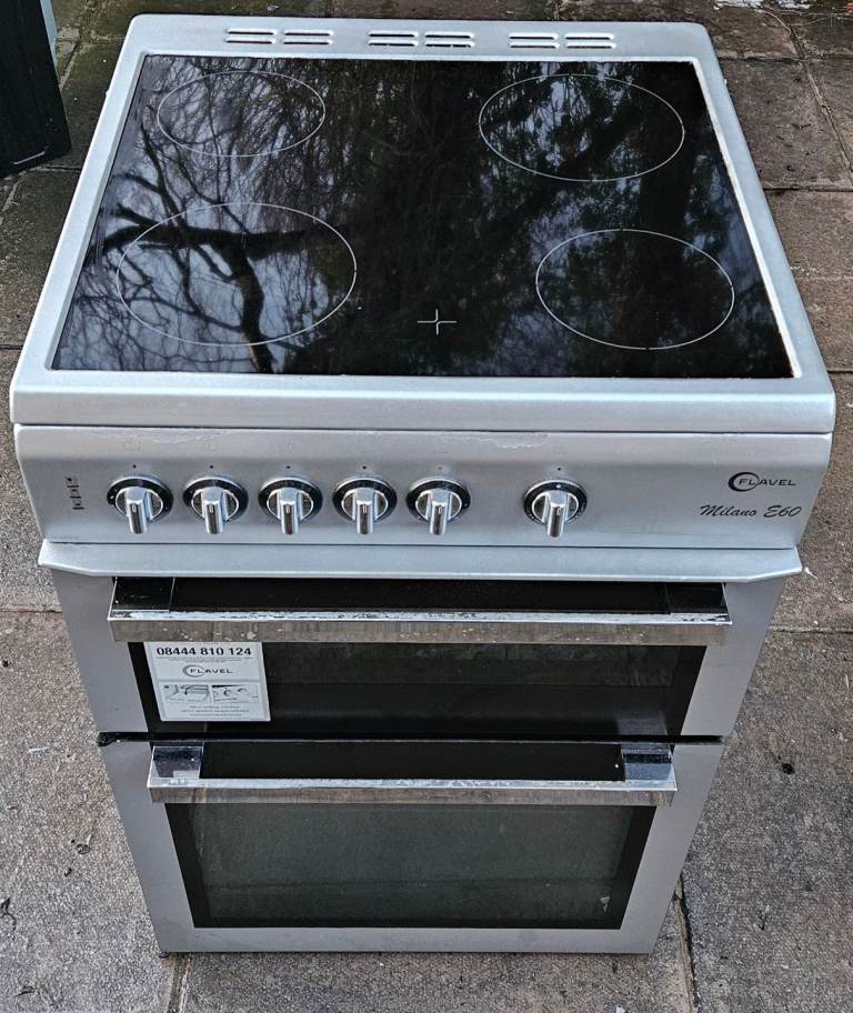 60cm Flavel silver Electric Cooker 